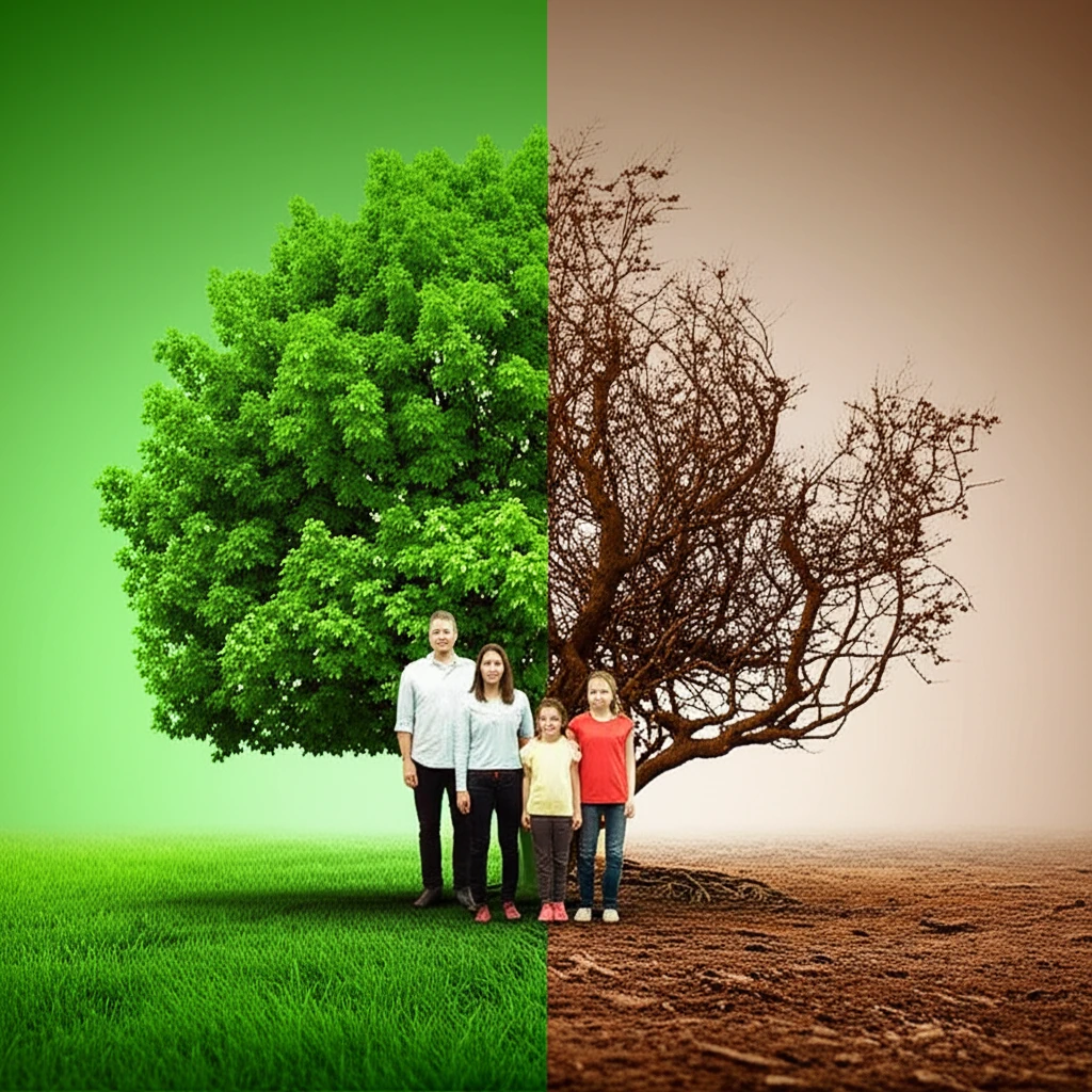 미래를 내다보는 듯한 모습