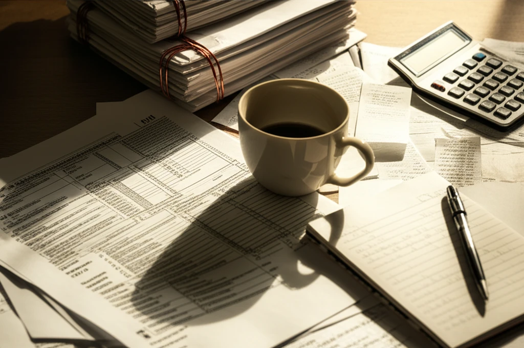 세금 계산서 이미지