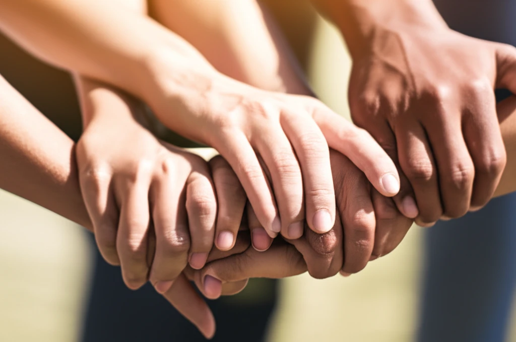 가족이 함께 문제 해결하는 이미지