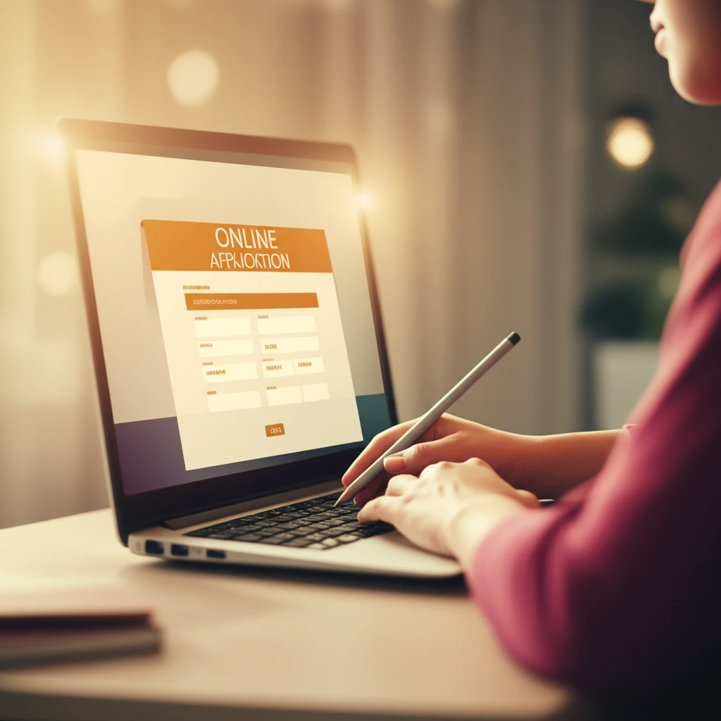온라인 신청 화면