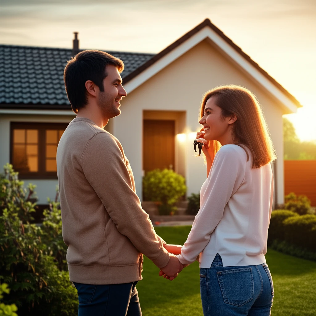 내집마련 꿈을 이룬 가족 이미지