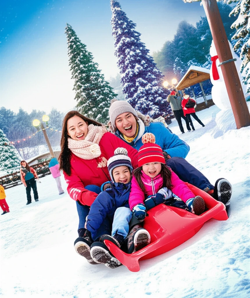 소노벨 천안 스노우어드벤처 겨울 풍경